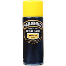Hammerite Direct to Rust Smooth Effect Metallfarbe Gelb 0.4L