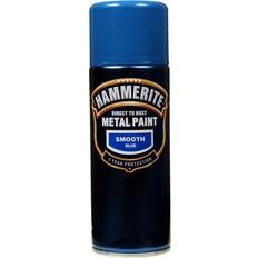 Hammerite Peinture en Spray Peintures Hammerite Direct to Rust Smooth Effect Peinture Métal Bleu 0.4L