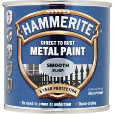 Hammerite silver Hammerite Direct to Rust Smooth Effect Metallfärg Silver 0.25L