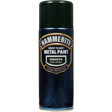 Hammerite Sprayfärg Målarfärg Hammerite Direct to Rust Smooth Effect Metallfärg Grön 0.4L