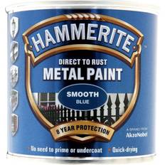 Blå Målarfärg Hammerite Direct to Rust Smooth Effect Metallfärg Blå 0.25L