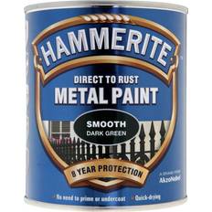 Hammerite Direct to Rust Smooth Effect Metal Paint Green 0.75L