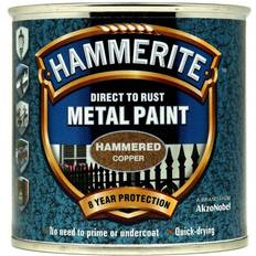 Hammerite Direct to Rust Hammered Effect Metal Paint Gold 0.25L