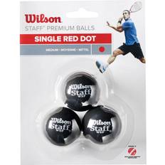 Röd Squashbollar Wilson Squash Balls 3-pack