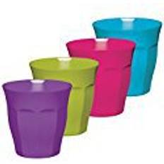 Melamin Glas KitchenCraft Colourworks Tumblerglas 22.5cl 4st