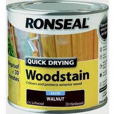 Ronseal Paint Ronseal Quick Drying Woodstain Brown 0.25L