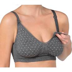 À pois Vêtements de maternité et d'allaitement Carriwell Soutien-gorge d'allaitement à armatures gel Carri-Gel sans coutures Gris Polka **