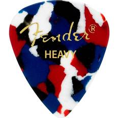 Fender 351 Classic Celluloid Picks 12-Pack (Confetti) Heavy- Lot de 12 médiators