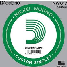 D'Addario NW017 Corde seule en nickel pour guitare électrique Calibre .017