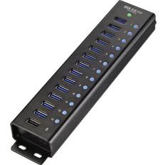 Hubs USB Renkforce Hub USB 3.0 RF-3897144 13 Ports + 1 Boítier En Aluminium