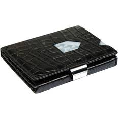 Caiman Leather Wallet - Black