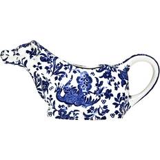 Blue Cream Jugs Burleigh Blue Regal Peacock Cream Jug 0.15L