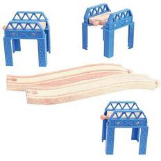 Togbanetilbehør Bigjigs Construction Support Set