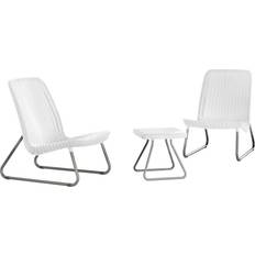 Keter Rio Outdoor Lounge Set, 1 Table incl. 2 Chairs