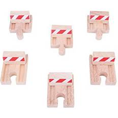 Wooden Toys Train Track Extensions Bigjigs Buffers