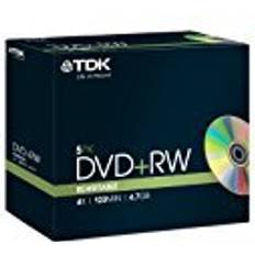 TDK DVD+RW 4.7GB 4x Jewelcase 5-Pack