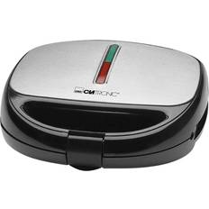 800 W Tostiere per panini Clatronic ST/WA 3670 tostiera 800 W Nero, Acciaio inossidabile