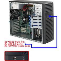 Computer Cases SuperMicro SC732D3-903B