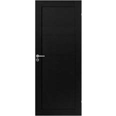 Swedoor Unique 01L Svart Ekfanér Inderdør V (62.5x204cm)