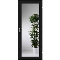 Swedoor Unique GW01L Svart Ekfanér Inderdør Klart glas H (72.5x204cm)