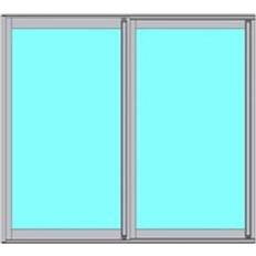 Novoroom 2155-2190mm Original RV Aluminium Skjutfönster 1-glasfönster 215x219cm