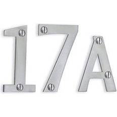 Brushed Stainless Steel House Number 6