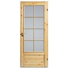 Diplomat 3 Furu SP8 Innerdörr Härdat glas H (90x194cm)