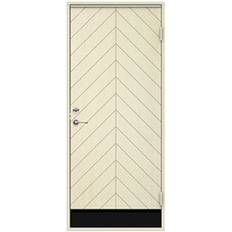 Swedoor Trysil Sparkplåt Förrådsdörr V (100x210cm)