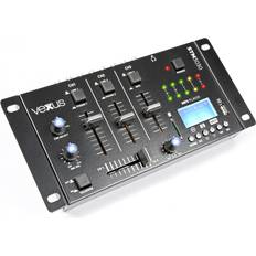 Geheugenkaartlezer DJ-mixers Vexus Vonyx STM3030 4-kanaals mixer met USB-speler