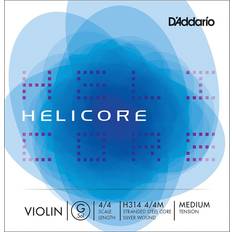 D'Addario H314 4/4M Corde seule (Sol) violon Helicore, manche 4/4, Medium