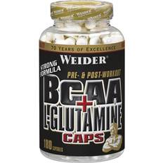 Mejora la función muscular Pre-Entrenamientos Weider BCAA + L-Glutamin 255g 180pcs 180 pcs