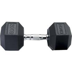 Rubber Hex Dumbbells 20kg
