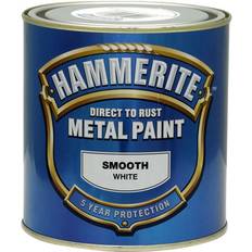 Paint Hammerite Direct to Rust Smooth Effect Metal Paint White 2.5L