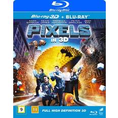 Blu ray 3d filmer Pixels 3D (Blu-ray 3D + Blu-ray) (3D Blu-Ray 2015)