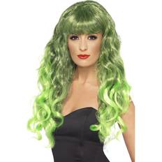 Halloween - Men/Women Wigs Smiffys Siren Wig Green Black