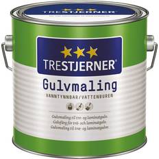 Trestjerner Målarfärg Trestjerner - Golvfärger Vit 3L