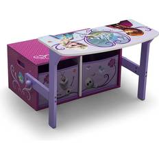 Goedkoop Bureaus Delta Children Frozen 3-in-1 Storage Bench & Desk