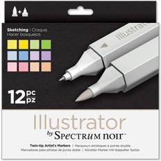 Illustrator Sketching Markers 12-pack