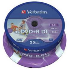 8,5 GB - DVD Optische Opslag Verbatim 25 x DVD R DL