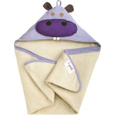 Purple Baby Towels 3 Sprouts Hippo Hooded Towel