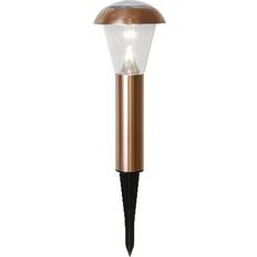 Kobber Stolpebelysning Star Trading Solar Energy Path LIght Stolpebelysning 36cm