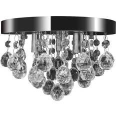 Lampadario in Cristallo Plafoniere vidaXL Crystals Chromium Plafoniera 25cm