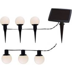 Battery Powered Ground Lighting Star Trading Solar Garden Sticks With White Balls Ground Lighting 9cm