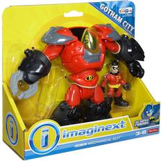 Cities Toy Figures Fisher Price Imaginext DC Super Friends Gotham City Robin Mechanical Suit