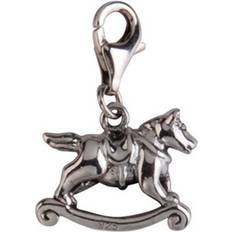 Rocking Horse Charm - Silver