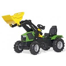 Coches de Pedales Rolly Toys Deutz Fahr 5120 Tractor with Frontloader & Pneumatic Tyres