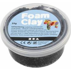 Svarte Perleleire Foam Clay Black Clay 35g