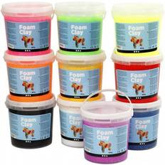 Foam Clay Hobbymaterial Foam Clay Assorted Colours Clay 10-pack