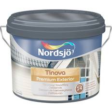 Nordsjö 10 L - Träfasadsf�ärger - Utomhusfärger - Vit Målarfärg Nordsjö Tinova Premium Exterior Träfasadsfärg Vit 10L