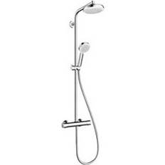 Hansgrohe crometta 160 Hansgrohe Crometta 100 160 Showerpipe 1jet (27264400) Hvid, Krom